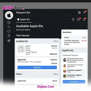 ربات تلگرام اختصاصی فروش اپل آی‌ دی